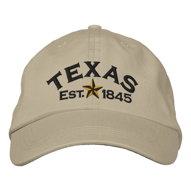 Texas Star Embroidered Hat (Front)