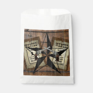 Texas Star Most Wanted Duelling Pistols Rustic Favour Bag