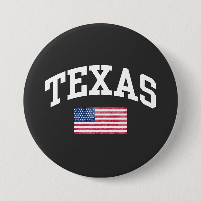 Texas state 7.5 cm round badge (Front)