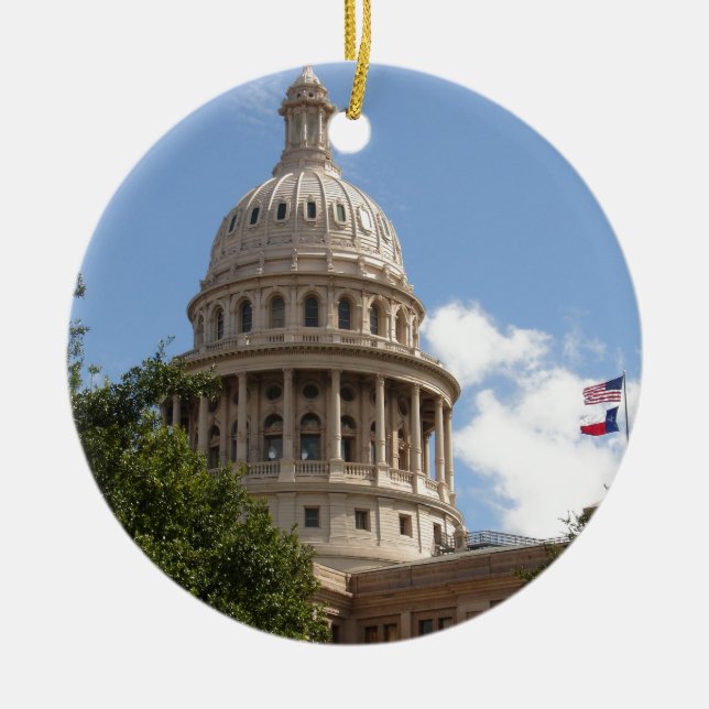 Texas State Capitol 2 Ceramic Ornament (Front)