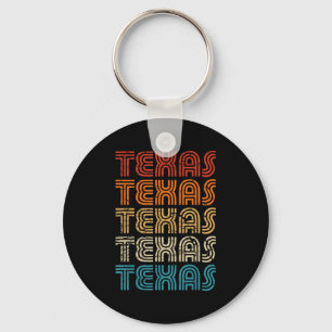 Texas State Country Retro Vintage For Men Women Yo Key Ring