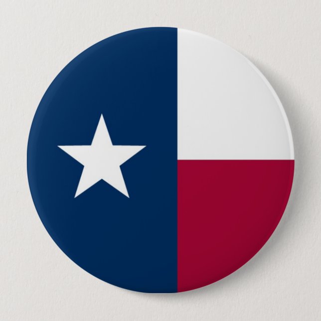 Texas State Flag 10 Cm Round Badge (Front)