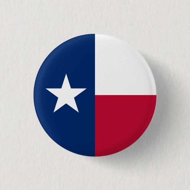 Texas State Flag 3 Cm Round Badge (Front)