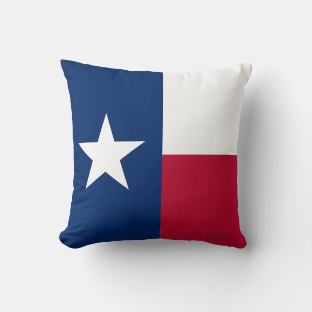 Texas State Flag American MoJo Pillow (Front)