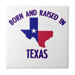 Texas state flag and map designs ceramic tile