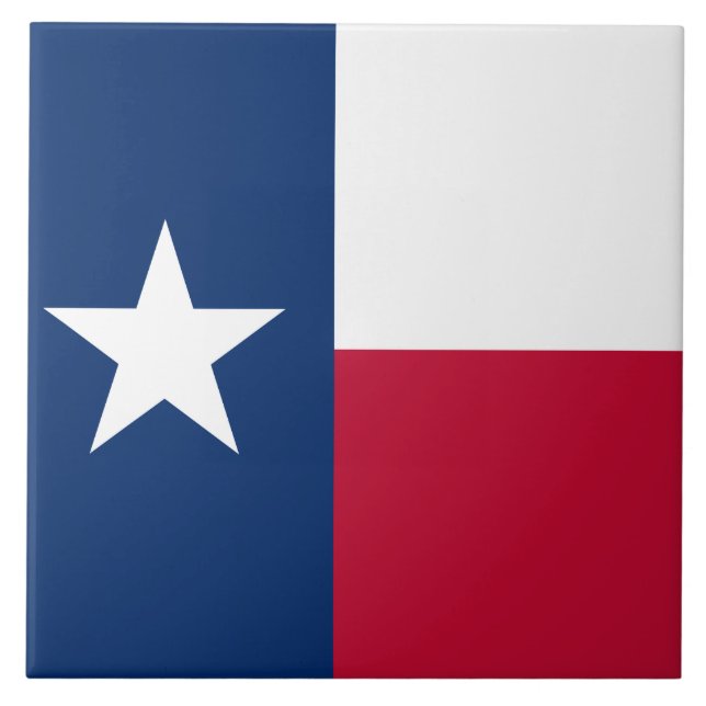 Texas State Flag Ceramic Tile (Front)