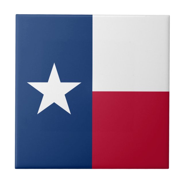 Texas State Flag Ceramic Tile (Front)