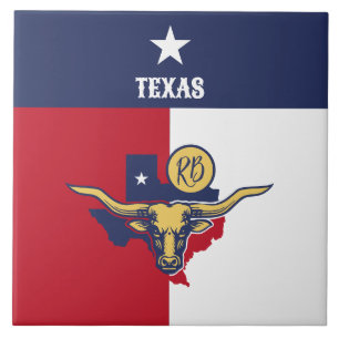 Texas State Flag Ceramic Tile