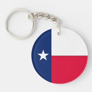 Texas State Flag Design Key Ring