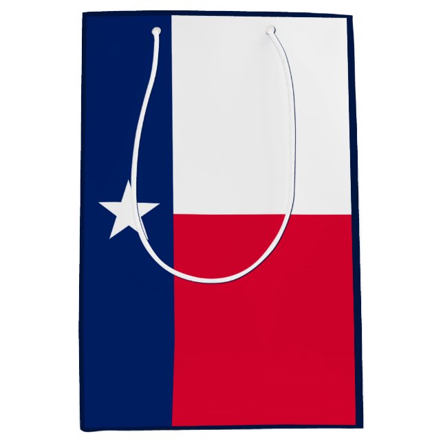 Texas State Flag Design Medium Gift Bag (Front)