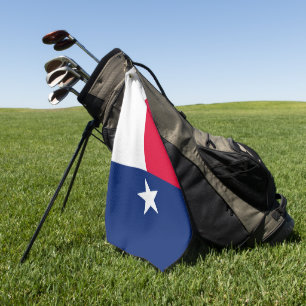 Texas State Flag Design on a Golf Towel