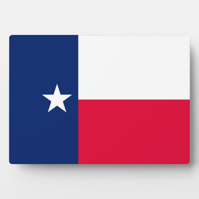 Texas State Flag Design Plaque (Front)