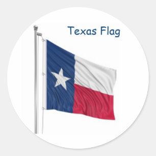 Texas State Flag Design Sticker
