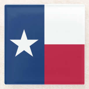 Texas State Flag Glass Coaster