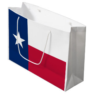 Texas state flag - high quality authentic colour large gift bag