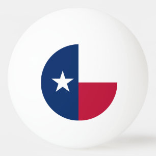 Texas state flag - high quality authentic colour ping pong ball