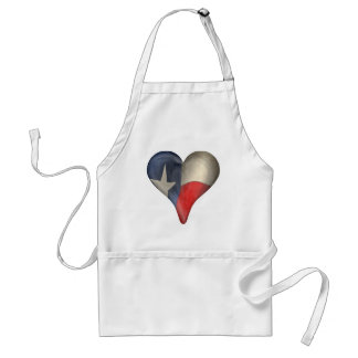 Texas State Flag In A Heart Standard Apron