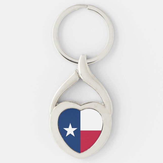 Texas State Flag Key Ring (Front)