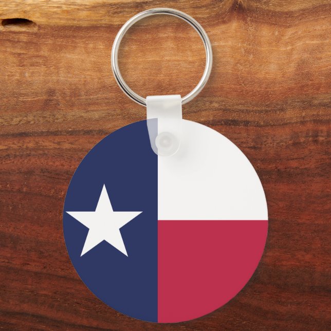 Texas State Flag Key Ring (Front)