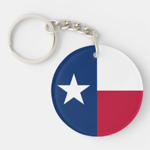 Texas State Flag Key Ring