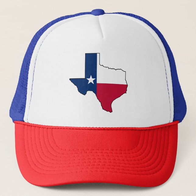 Texas State Flag Map  Trucker Hat (Front)