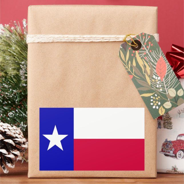 Texas State Flag  Rectangular Sticker (Holiday)
