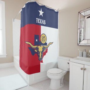 Texas State Flag Shower Curtain