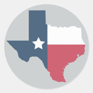 Texas State - Flag Stickers
