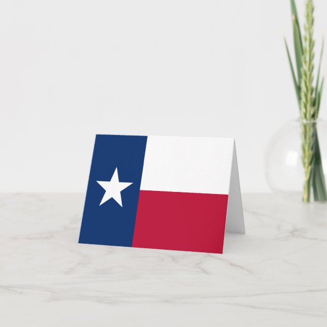 Texas State Flag - The Lone Star State Card (Front)