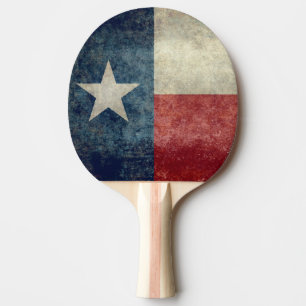 Texas state flag vintage retro Ping Pong Paddles