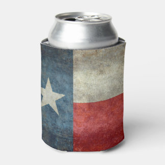 Texas state flag vintage retro style Can Cooler