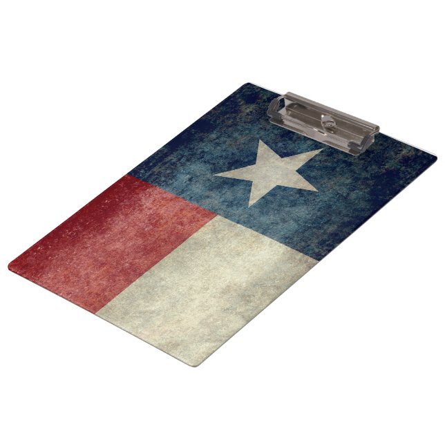 Texas state flag vintage retro style Clipboard (Angled)