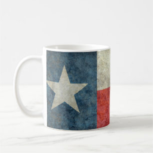 Texas state flag vintage retro style coffee mug