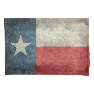 Texas state flag vintage retro style Pillowcase
