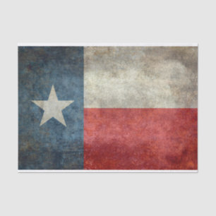 Texas state flag vintage retro style Tissues Tissue Paper