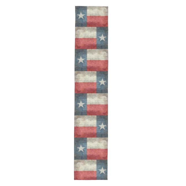 Texas state flag vintage retro Table runner 16x90" (Front)