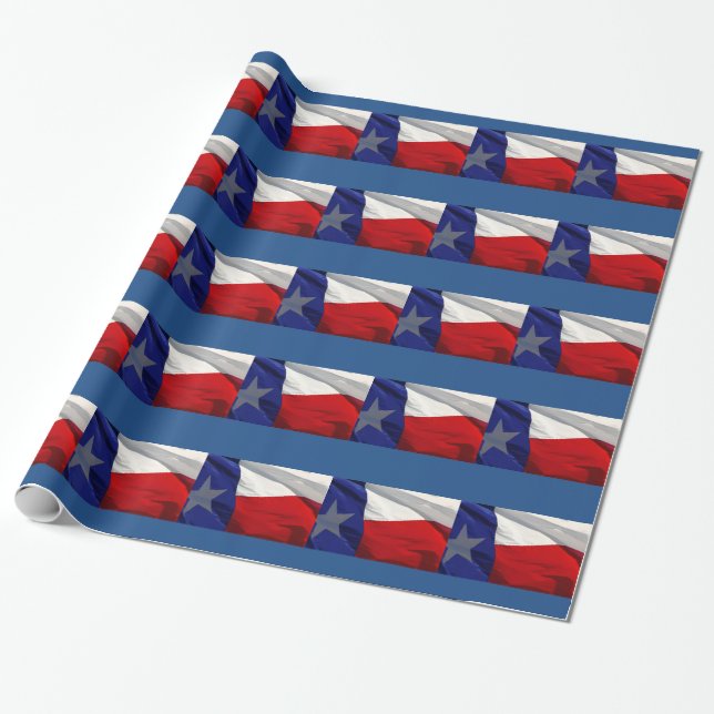 Texas State Flag Wrapping Paper (Unrolled)
