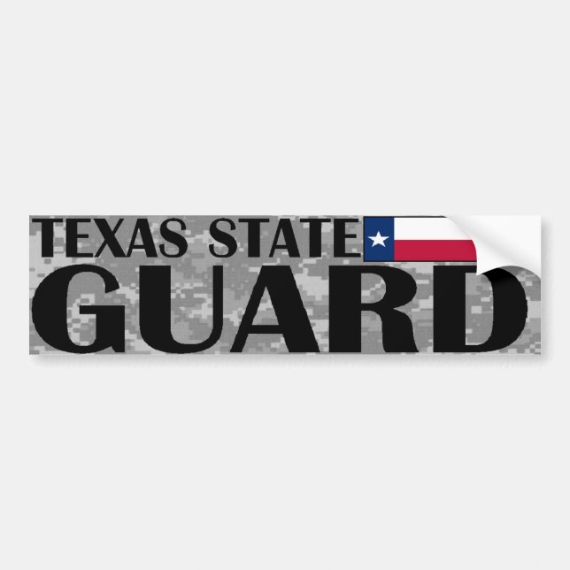 Texas State Guard Bumper Sticker (Front)