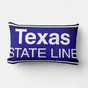 Texas State Line Pillow