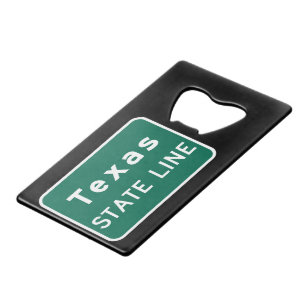 Texas State Line Road Sign