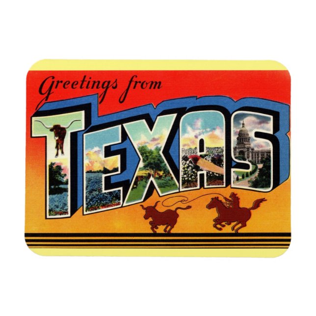 Texas State Magnet (Horizontal)