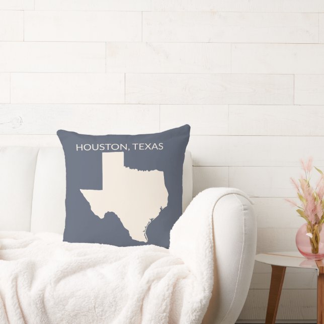 Texas State Map Home Decor  Cushion (Couch)