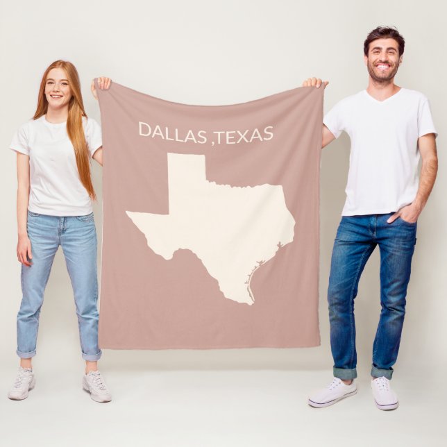 Texas State Map Home Decor  Sherpa Blanket (In Situ)