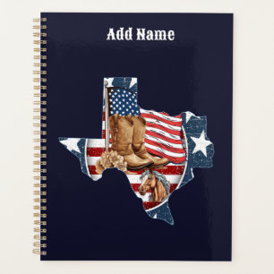 Texas State Outline USA Horse Planner