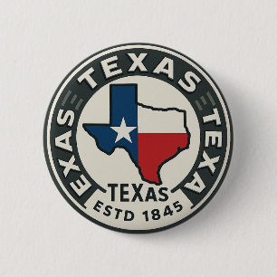 Texas state pride  6 cm round badge