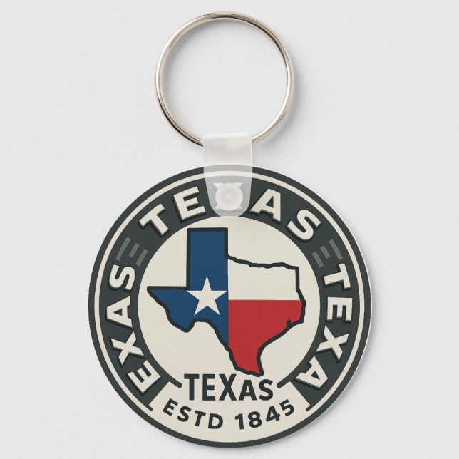  Texas state pride  Key Ring (Back)