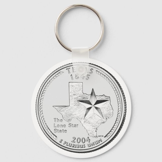 Texas State Quarter Key Ring (Front)