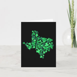 Texas State Shamrock Lucky Texan St Patrick Day Gi Card