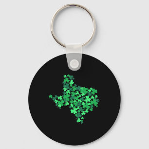 Texas State Shamrock Lucky Texan St Patrick Day Gi Key Ring