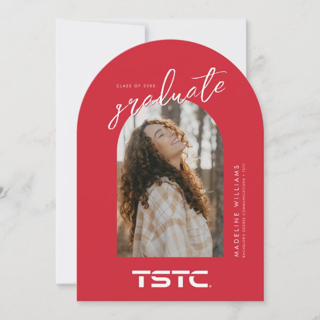 Texas State Technical College Graduation Invitation (Front)